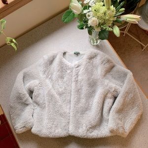 Wild Fable Super Soft & Fuzzy Gray Jacket Size XL